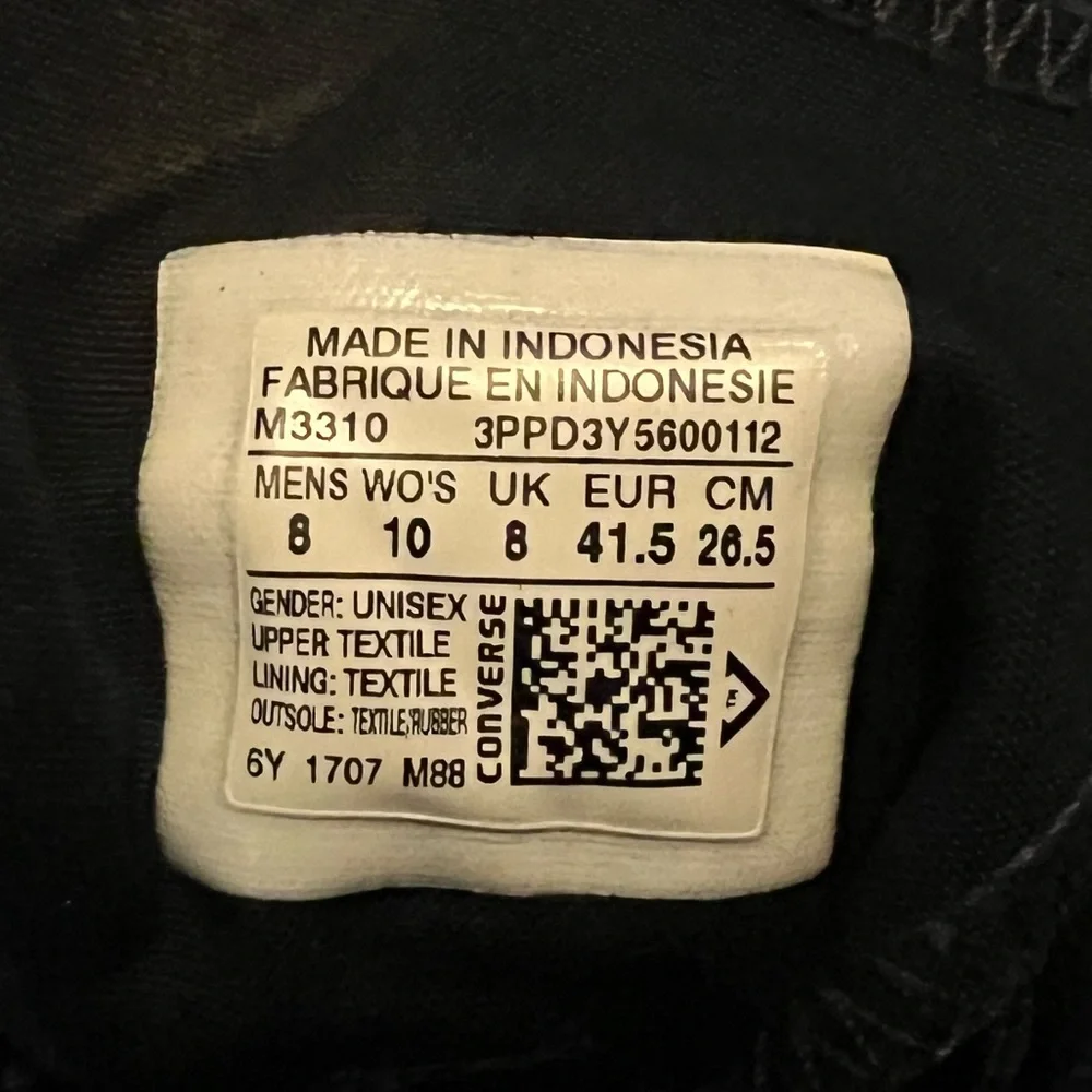 Black Converse High Top Sneakers - Picture 14 of 14